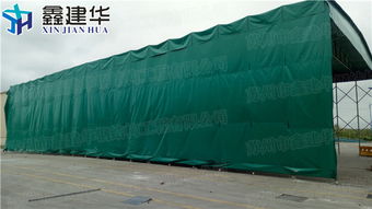 工廠大型推拉倉(cāng)庫(kù)雨棚 廠家直銷(xiāo)的移動(dòng)伸縮篷與紡織品遮篷解決方案